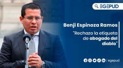 Benji Espinoza Ramos: Rechazo la etiqueta de abogado del diablo