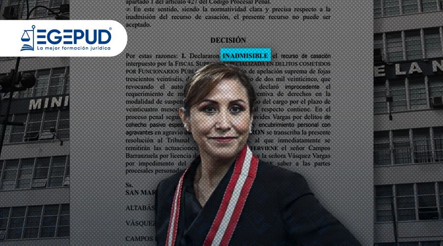 Corte Suprema declara inadmisible casación de la Fiscalía que buscaba suspender a Patricia Benavides