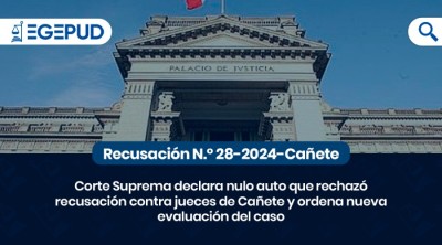 Corte Suprema declara nulo auto que rechaz recusacin contra jueces de Caete y ordena nueva evaluacin del caso