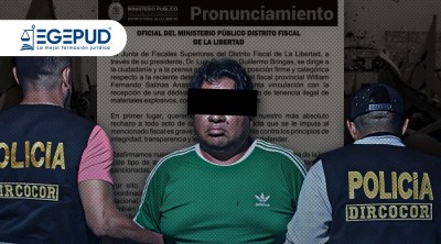Detienen a fiscal en La Libertad tras ser captado pidiendo coima en plena audiencia virtual