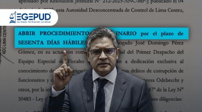 Fiscal José Domingo Pérez afronta proceso disciplinario por su actuación en el caso “Cócteles”