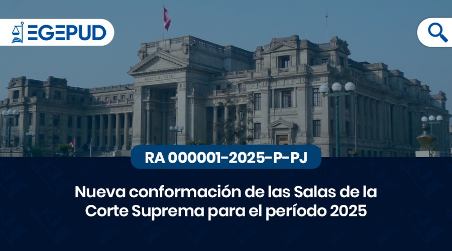 Nueva conformacin de las Salas de la Corte Suprema para el perodo 2025