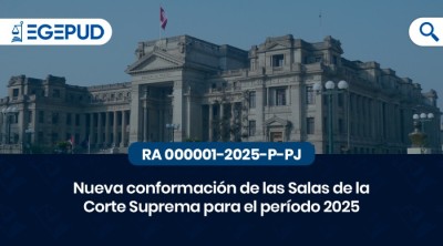 Nueva conformacin de las Salas de la Corte Suprema para el perodo 2025