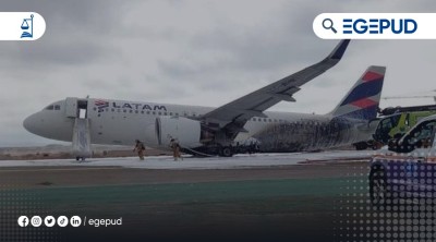 URGENTE: Avin colisiona contra un vehculo en aeropuerto Jorge Chvez y provoca incendio