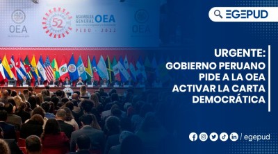 Urgente: Gobierno peruano pide a la OEA activar la Carta Democrtica