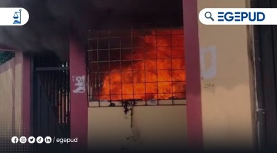 URGENTE: Manifestantes atacan e incendian sedes del Poder Judicial